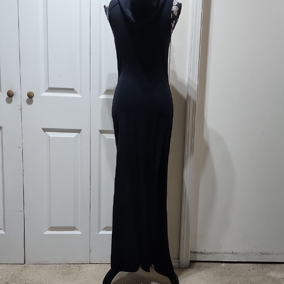 Bebe Black Hooded Maxi Dress S - Picture 6 of 7